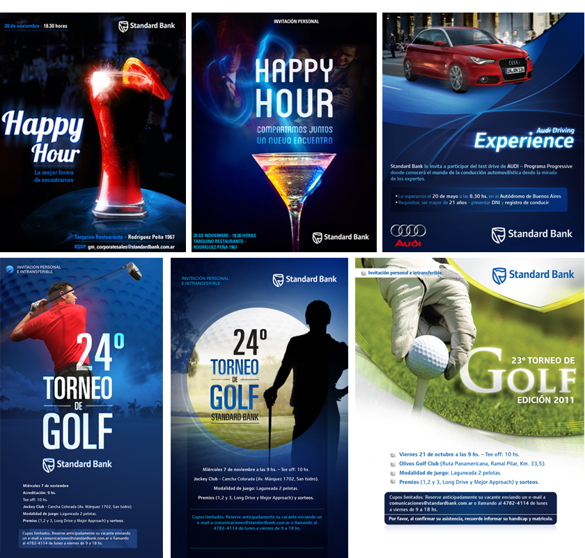 Happy Hour, Torneo de Golf y Test Audi, Standard Bank